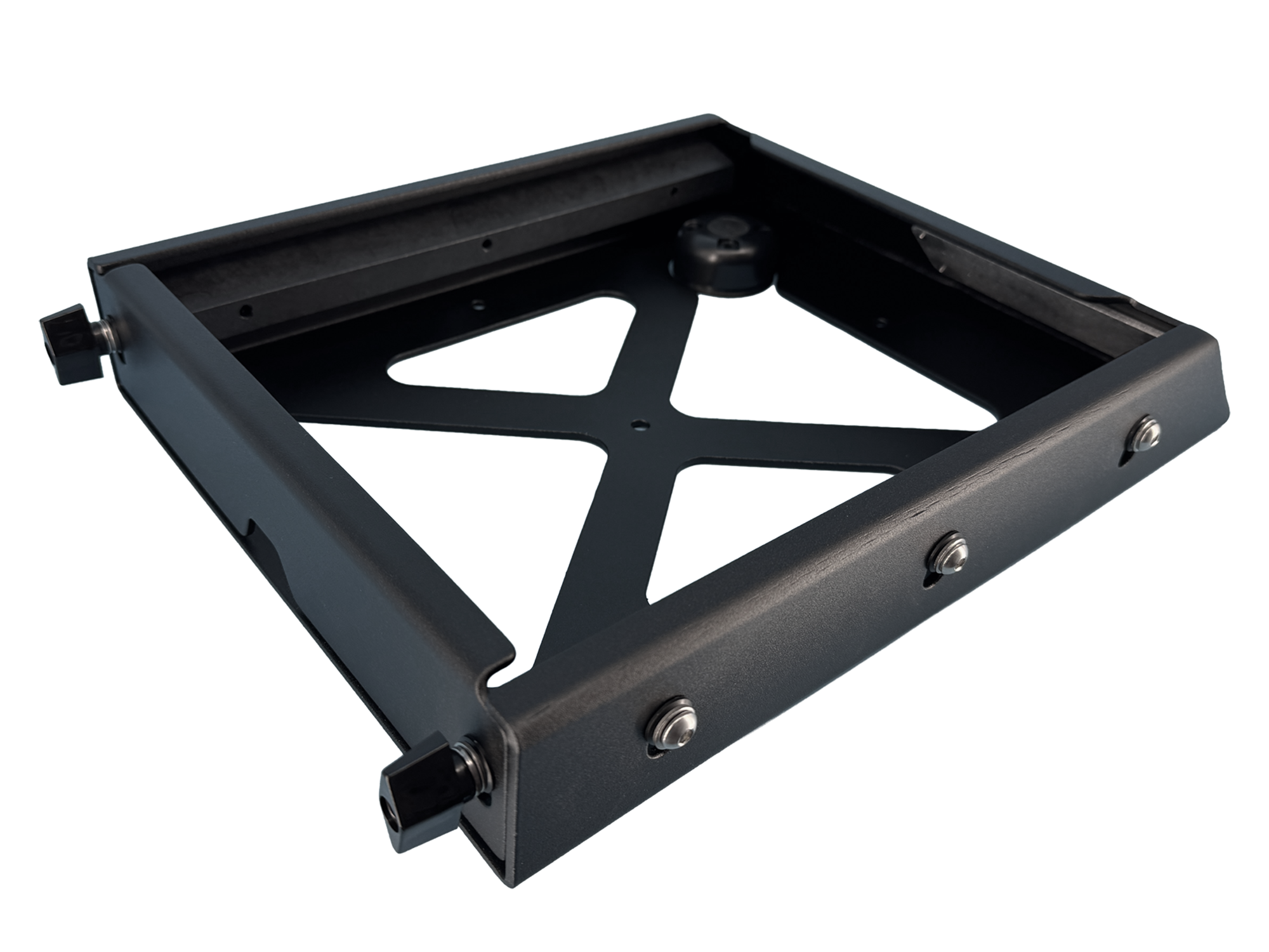 Starlink Mini Roof Mount on rugged vehicle roof with Starlink Mini Antenna installed