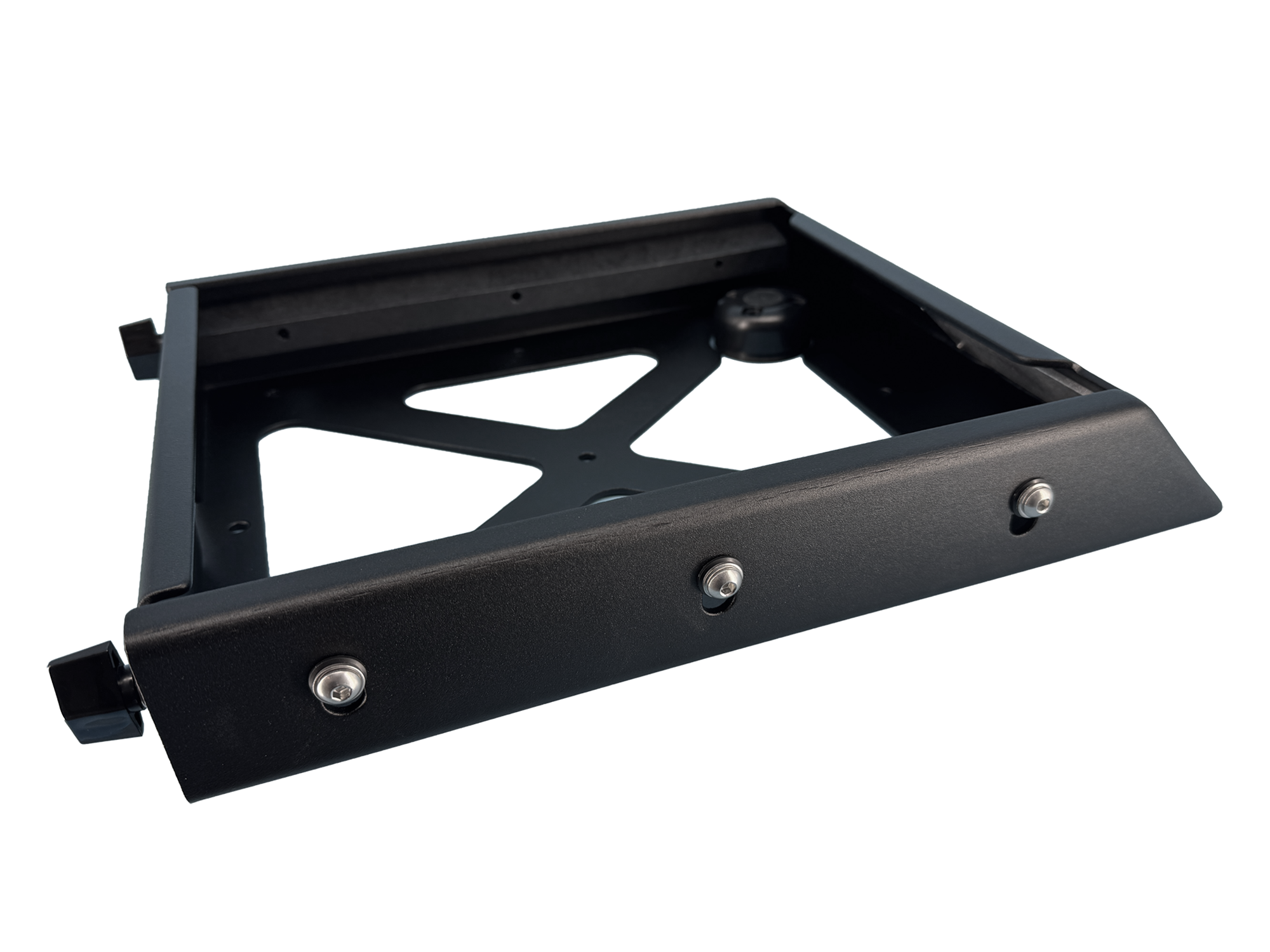Starlink Mini Roof Mount on rugged vehicle roof showing compact marine-grade aluminum construction