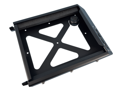 Starlink Mini Roof Mount on rugged vehicle roof with Starlink Mini Antenna installed