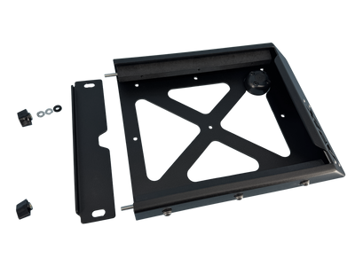 Starlink Mini Roof Mount on rugged vehicle roof showing compact, heavy-duty marine-grade aluminum construction and secure installation