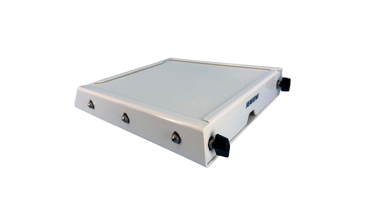 Starlink Mini Roof Mount installed on rugged vehicle roof with compact marine-grade aluminum design and quick-release knobs for secure antenna placement
