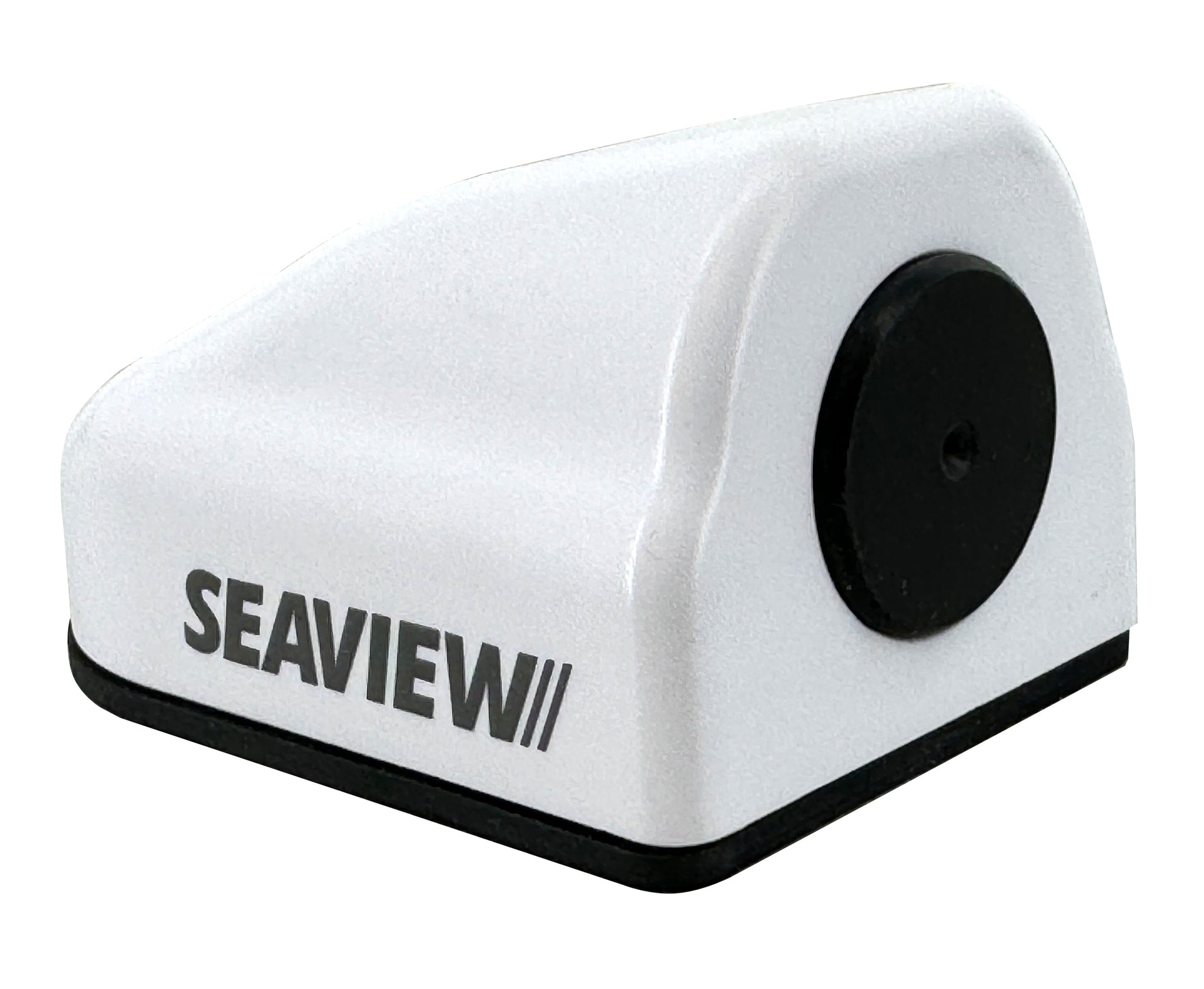 Seaview horizontal cable entry seal in white, waterproof and impact-resistant.