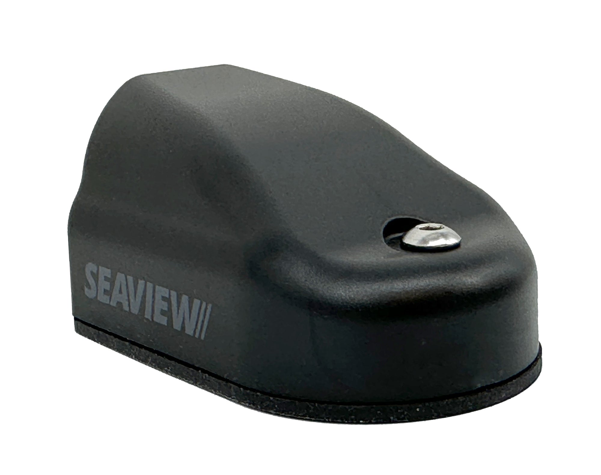 Seaview horizontal cable entry seal, black plastic, waterproof design.
