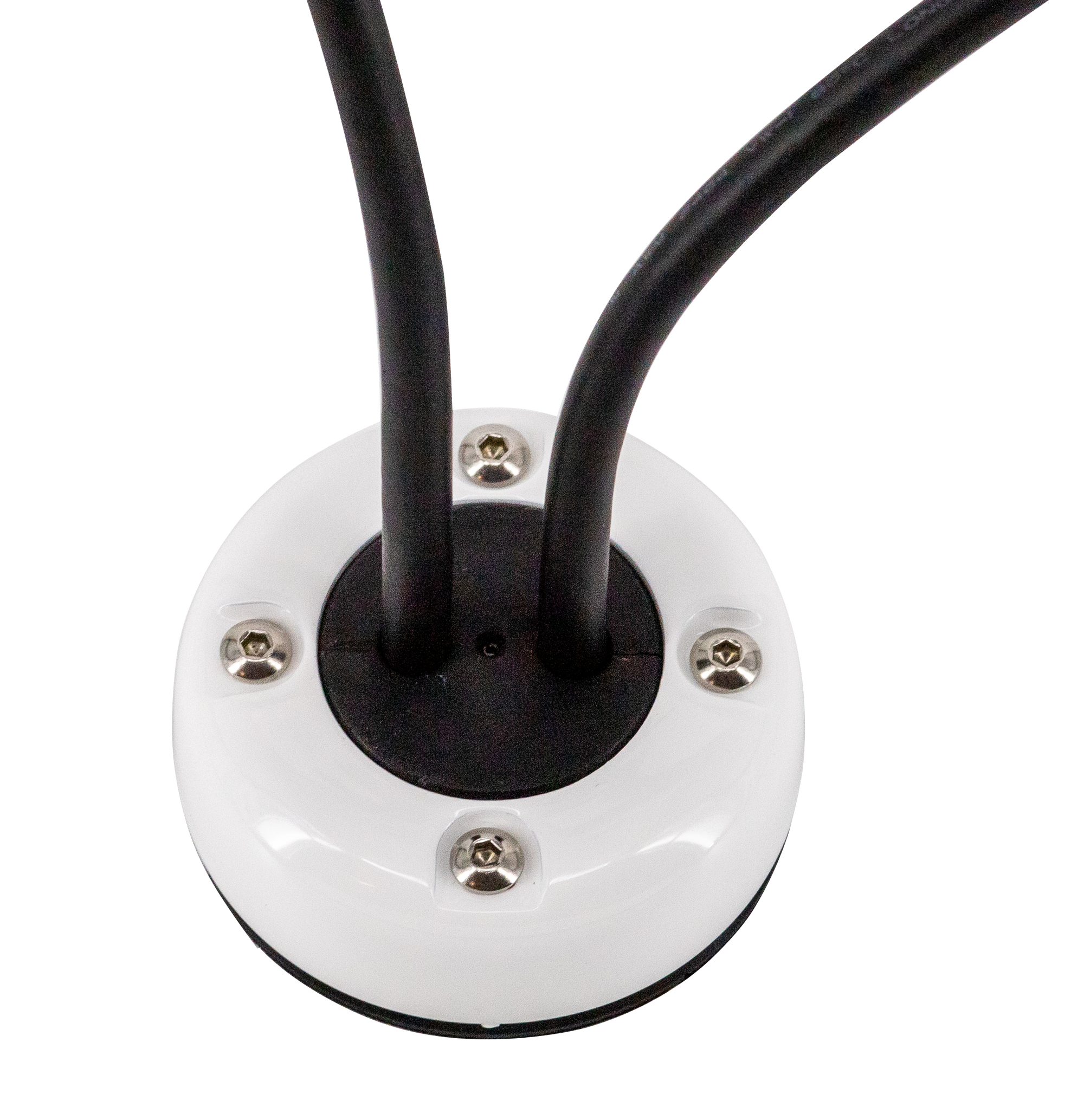 Waterproof standard vertical cable entry with durable design and secure fitting, with two wires installed.