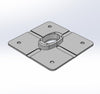 Self-draining waterproof base plate with built-in cable seal for Seaview mounts.