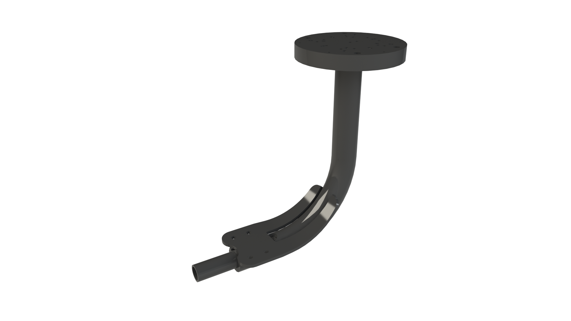 Seaview camera bar in black, curved design, compatible with Modular Mounts.