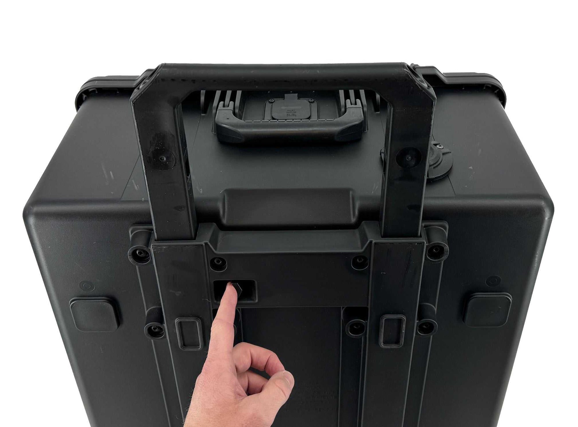 Seaview Starlink Flat HP Mobile Travel Case with extendable handle and foam protection.