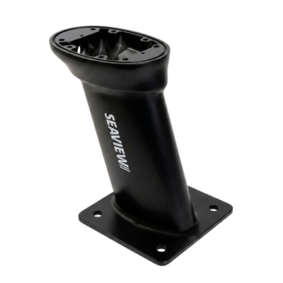 Seaview modular radar mounts for 18" to 24" dome radars with customizable accessory top plates
