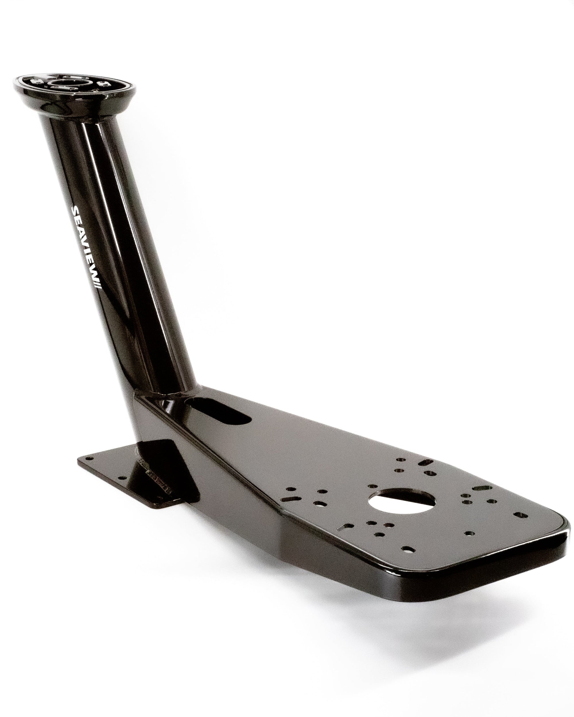 Seaview modular dual mount for marine electronics, pre-drilled, top plate not included.