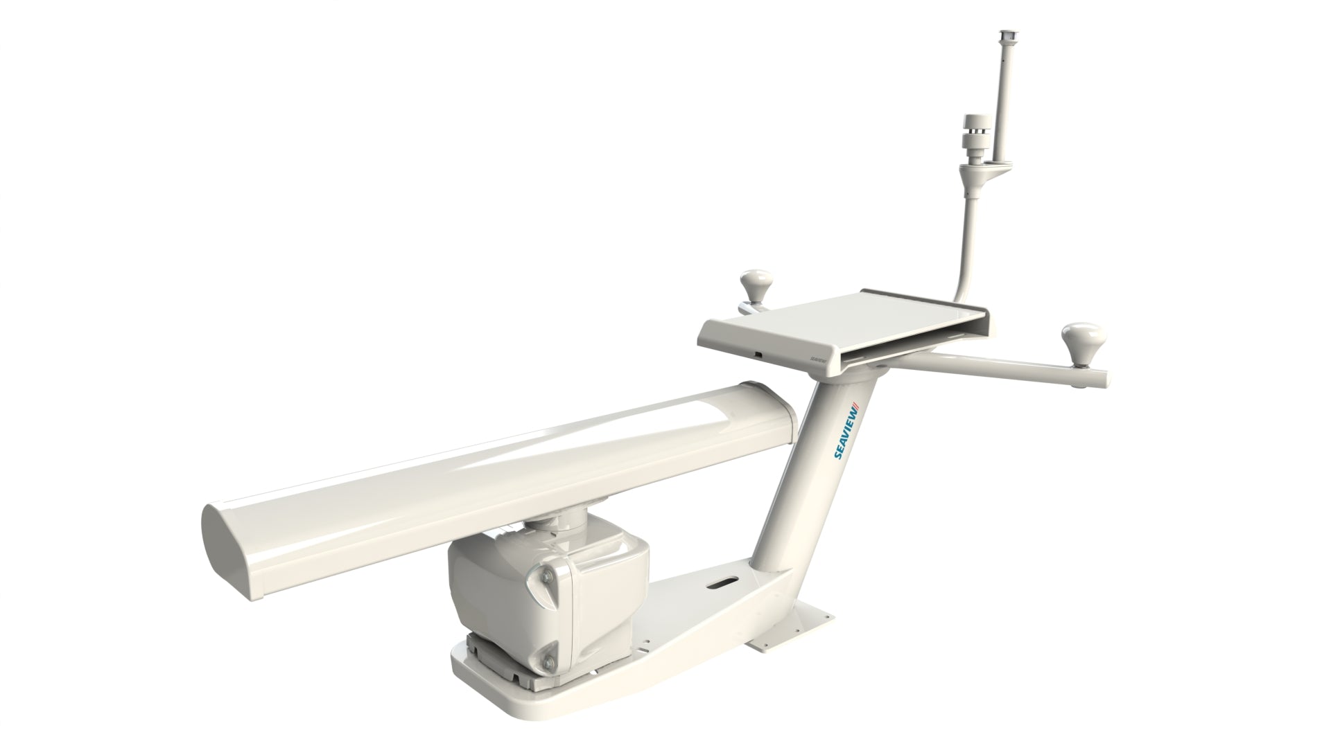 Modular dual mount for marine electronics with Starlink, spreaders and a light