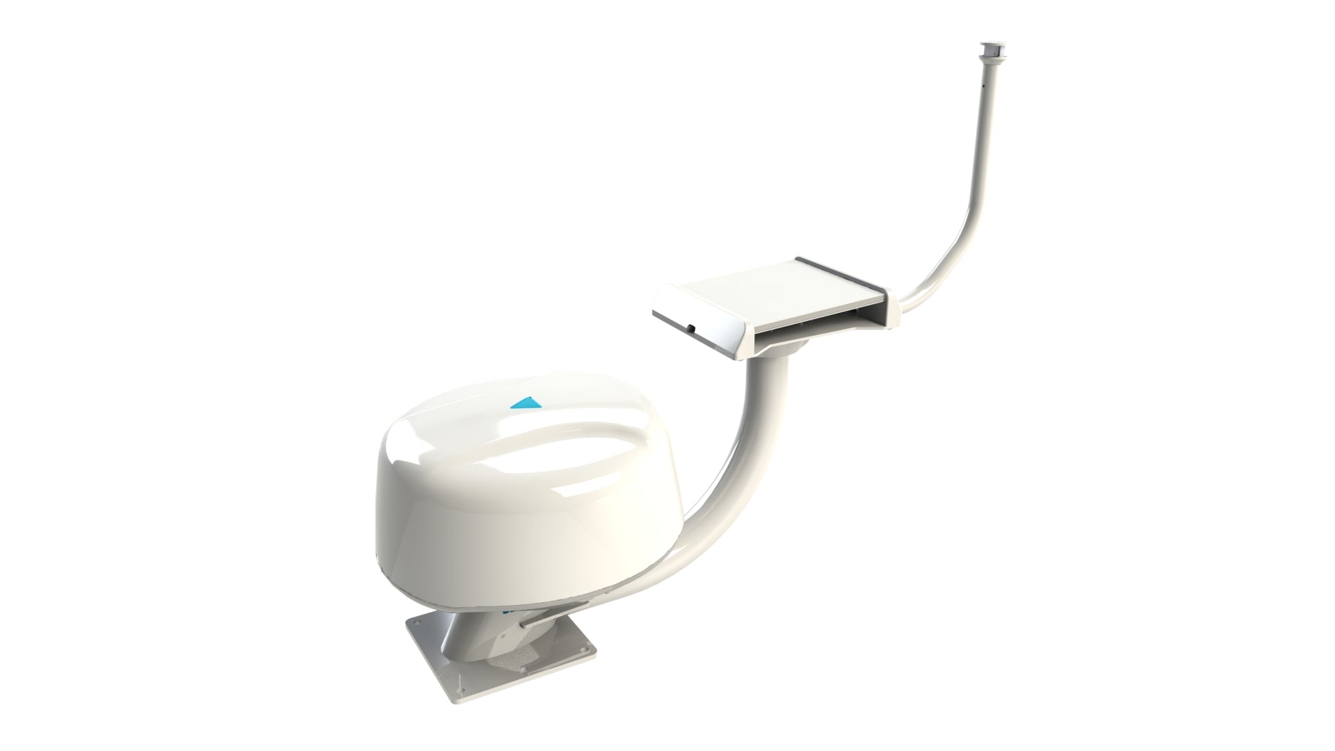 Seaview modular dual mounts for marine electronics, shown with Starlink Mini top plate.