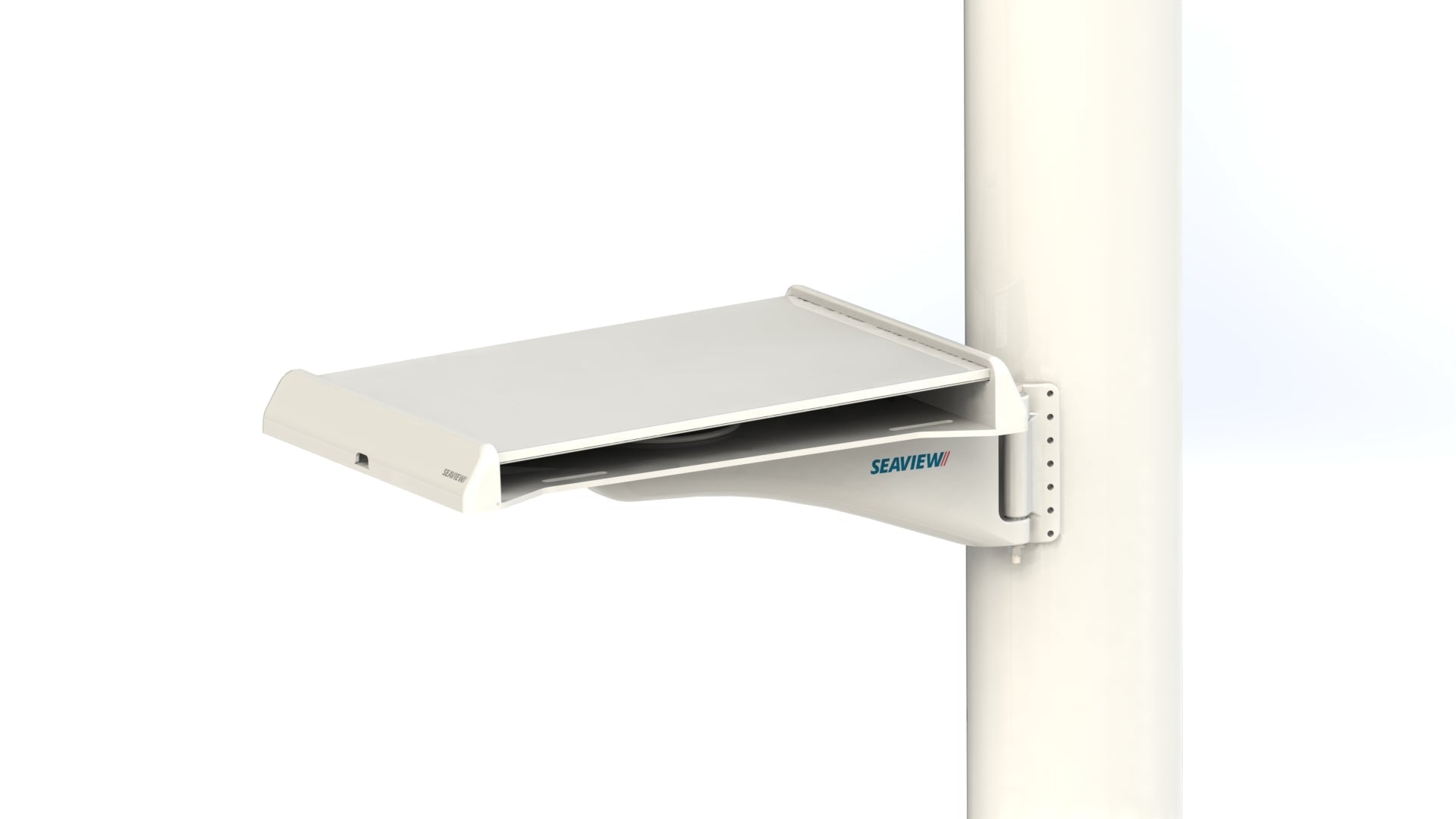 Seaview boat Mast Mount for Starlink Standard installation on mast.