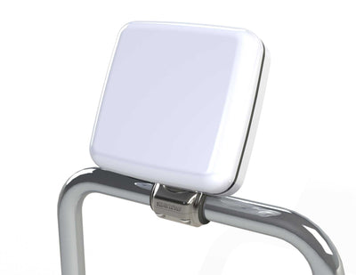 RailPod Un-Cut (usable face = 4.5" W x 4.5" H) (11.4cm W x 11.4cm H) with single base rail clamp