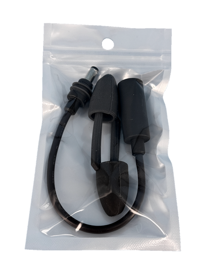 Starlink Mini Quick Release Cable with waterproof extension and protective silicone plug caps for outdoor use