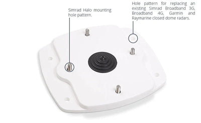 Simrad Halo Hard Top Adapter Mount Plate-Adapter Plates-Seaview-Seaview Global