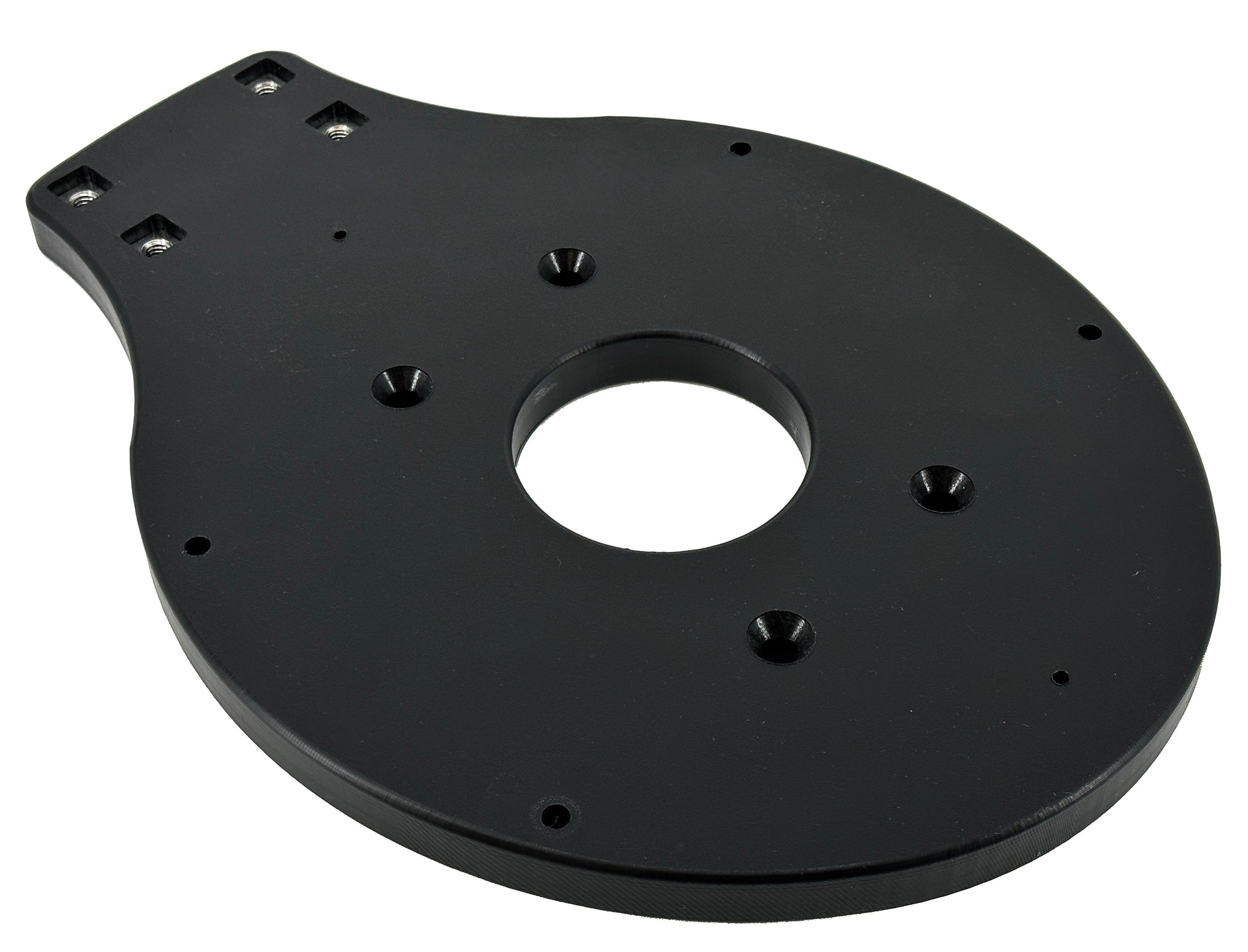 Black modular top plate for mounting FLIR M300 series cameras on Seaview Modular Mounts.