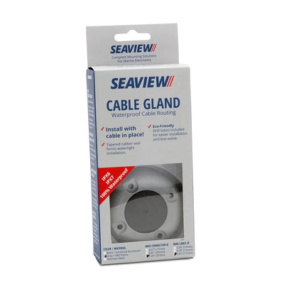 Cable Glands-Cable Glands-Seaview Fits up to 1 inch diameter cable / Up to 1.75 inch diameter connector-Grey GF ABS Plastic-Seaview Global