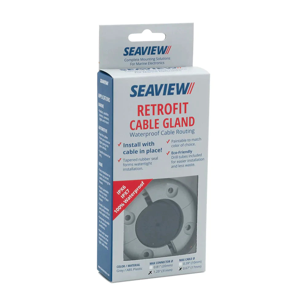 Seaview Retrofit Vertical Cable Entry packaging showing waterproof cable gland.