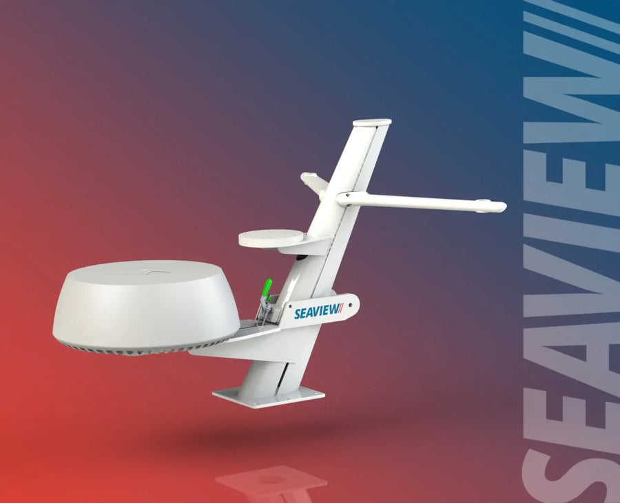 Seaview Model #76 custom mast with antenna pads for Back Cove 34O yachts.