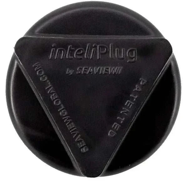 inteliPlug ProX Boat Drain Plug with ergonomic triangular cap for easy use.