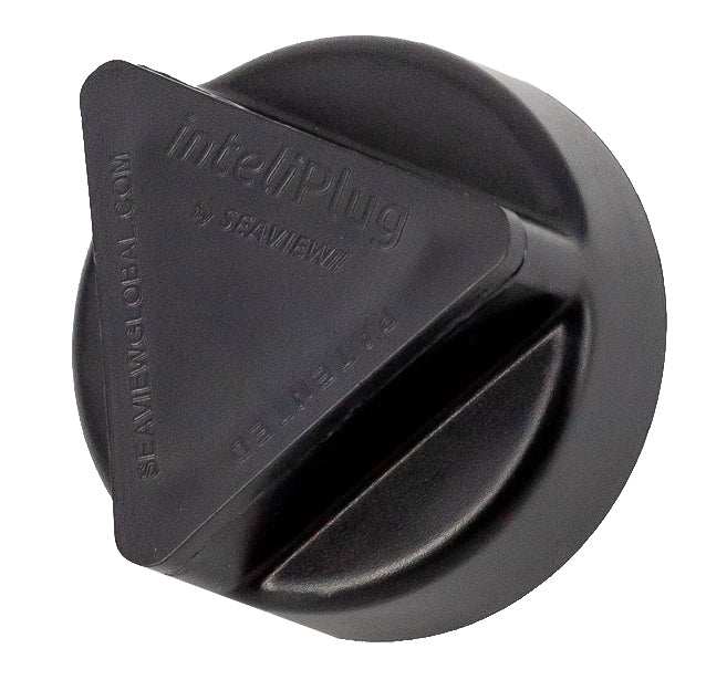 inteliPlug ProX Captive Boat Drain Plug with ergonomic triangular cap.