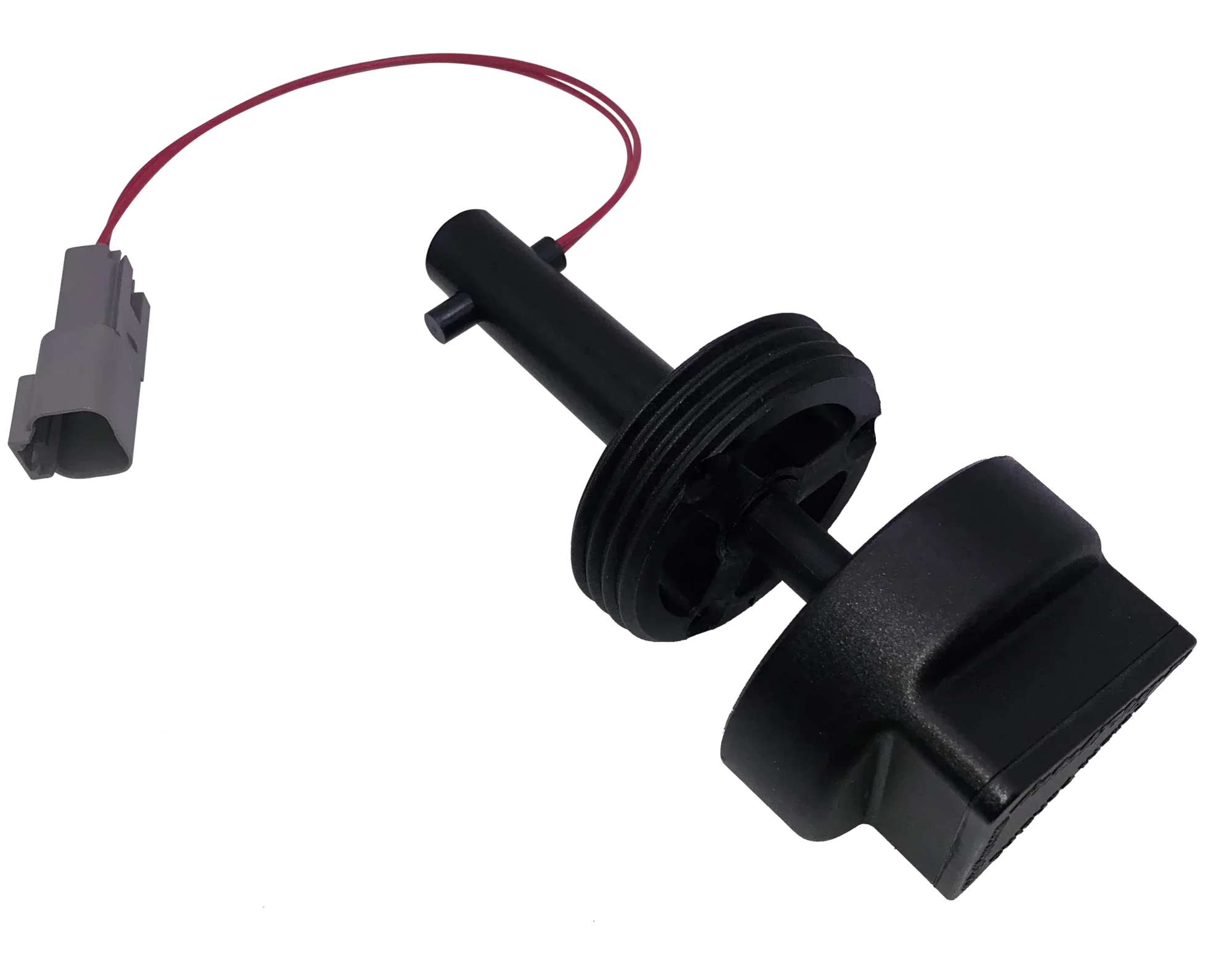 inteliPlug ProX Boat Drain Plug with ergonomic cap and sensor plug for marine use.