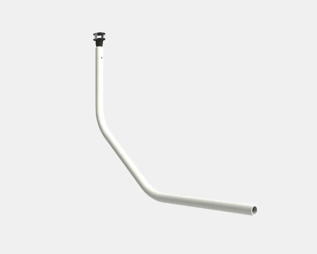 White aluminum Seaview open array light bar, compatible with modular mounts, 1.25-inch diameter.