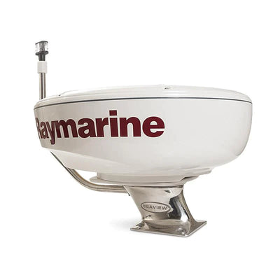 Stainless Steel Mounts-Stainless Steel Radar Mount-Seaview-Raymarine-18" - 24" radar domes-Light bar with Perko 1197 anchor light-Seaview Global