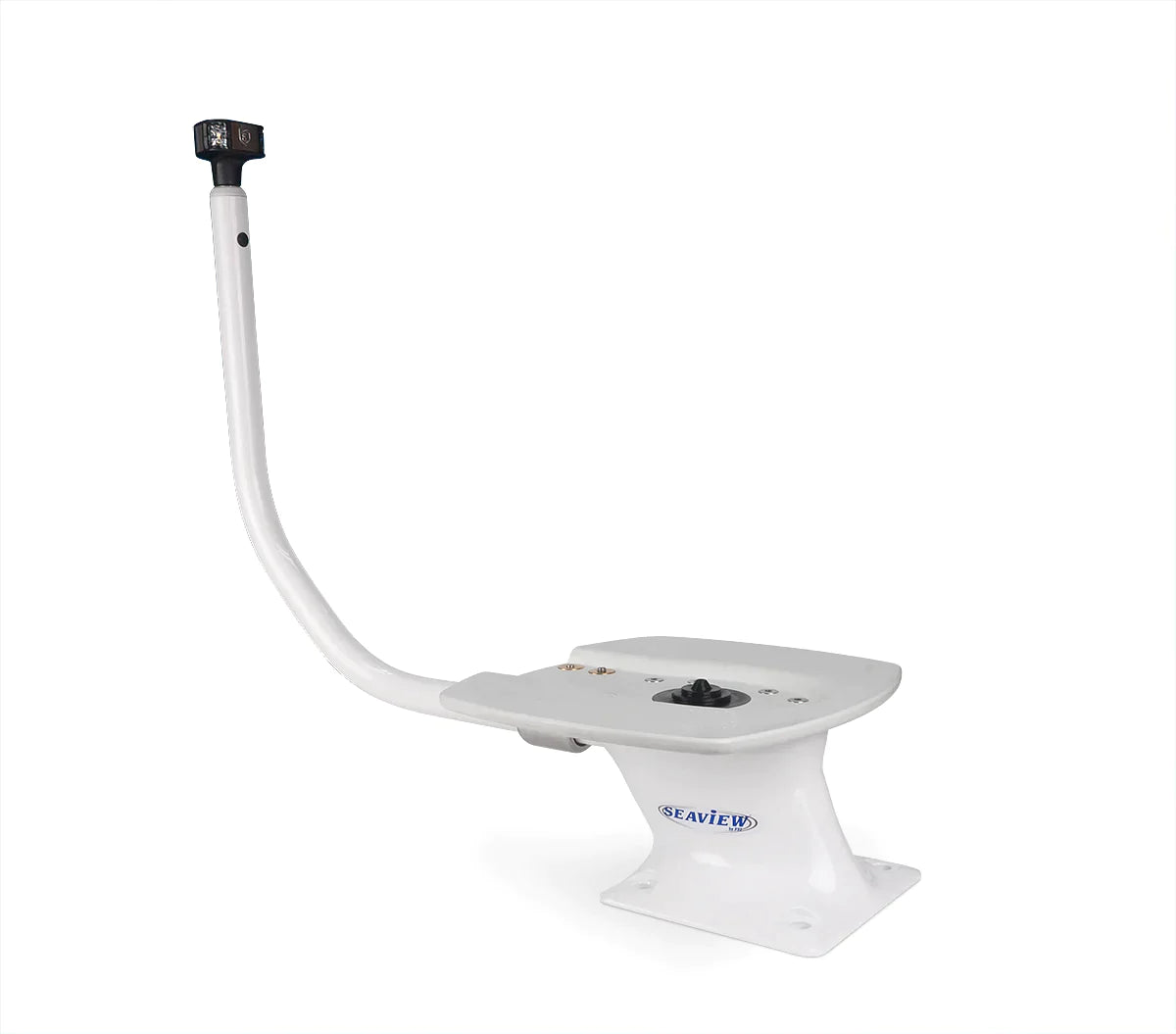 Raymarine Radar and Camera Mounting Solutions-Modular Radar Mounts-Seaview Global-Quantum Radome-5" Aft Leaning Power Mount-Attwood LED All-Around Light-Seaview Global