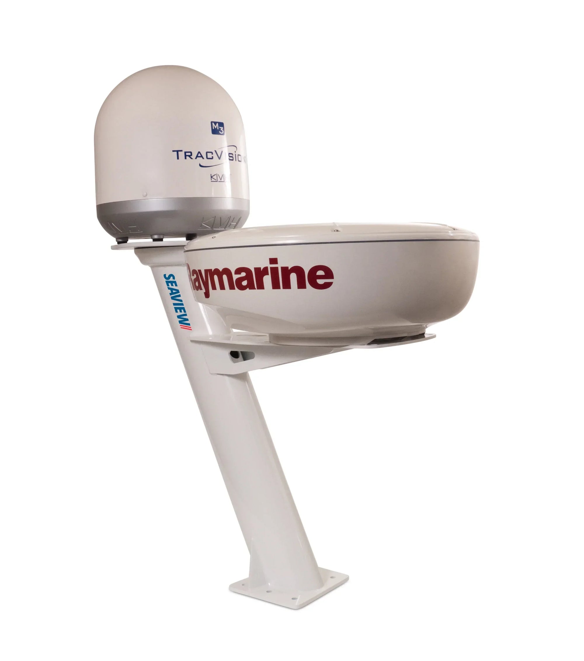 Seaview Modular Dual Mount for second marine electronics equipment above radar.