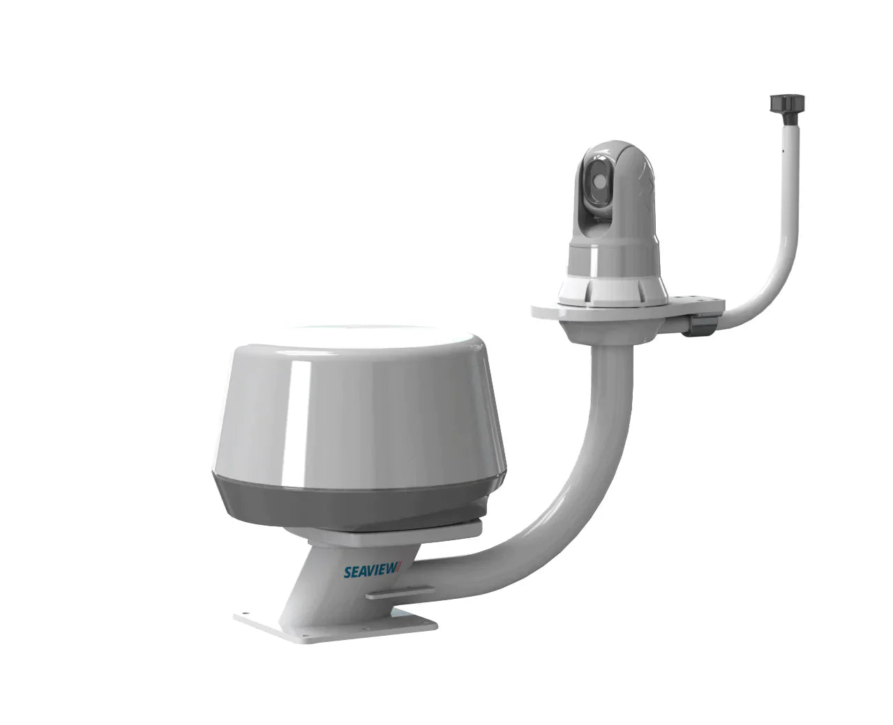 Seaview Modular Dual Mount for marine electronics and radar, top plate sold separately.