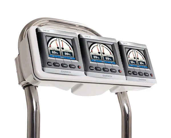 Seaview SP5S Instrument pod mounted on a sailboat steering pedestal.