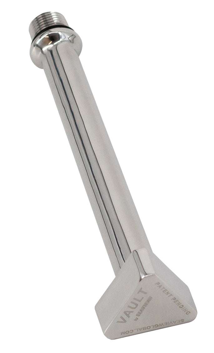 Vault Pro Center Boat Drain Plug S.S. with ergonomic cap and watertight design.