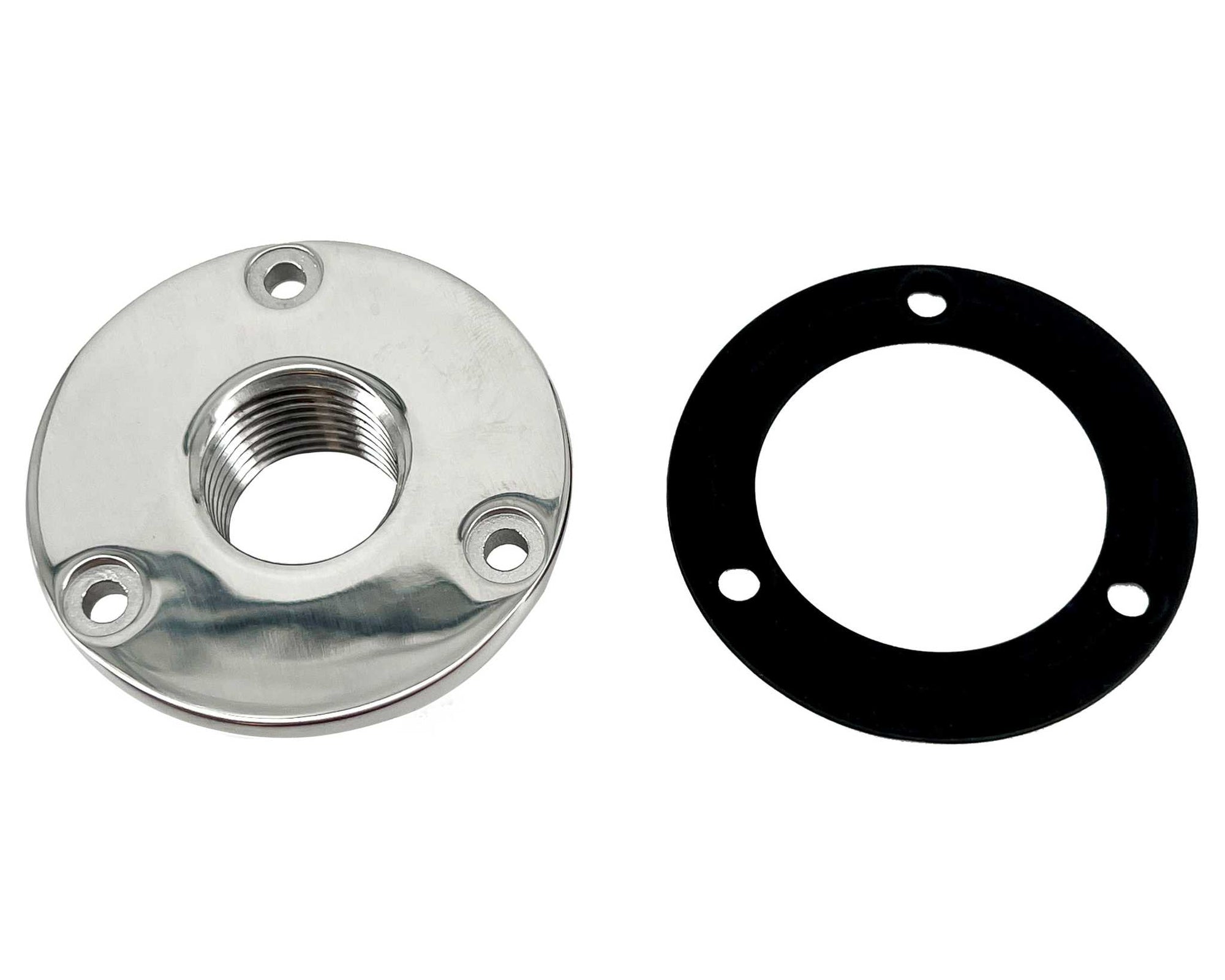 Vault Pro Center Boat Drain Plug with Gasket and Garboard, Stainless Steel, Ergonomic Design.