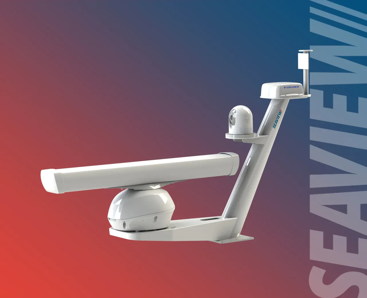 Seaview Model #81 tapered mast with radar, camera, and lights.